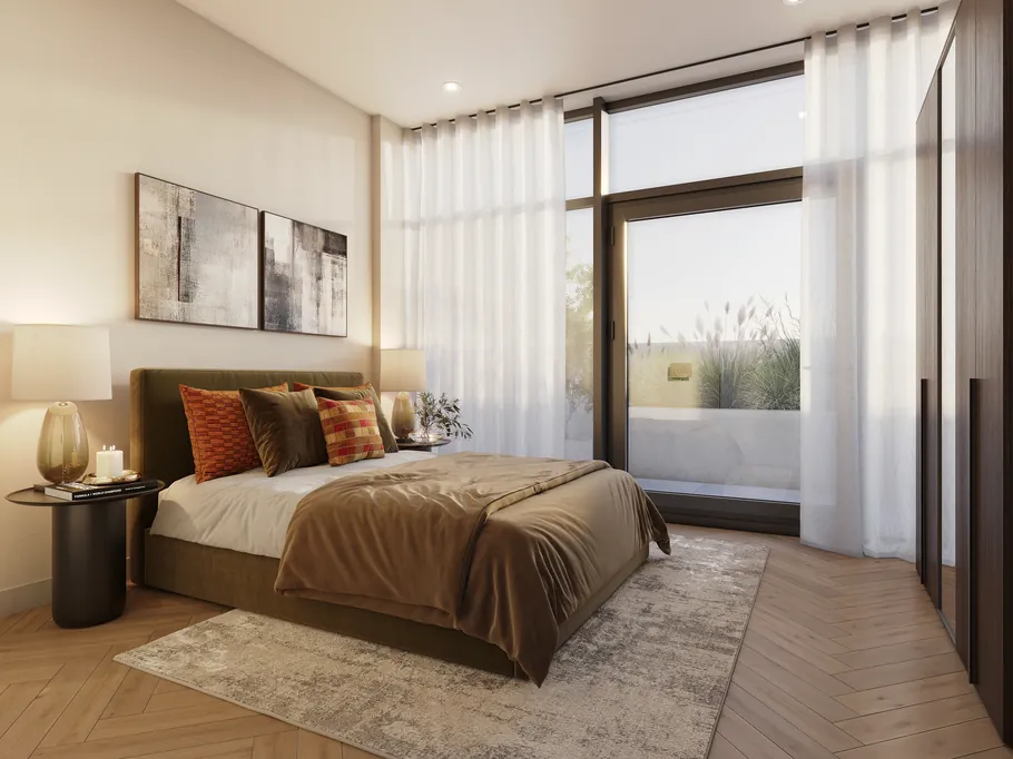Bedroom at Aire Gardens, Leeds