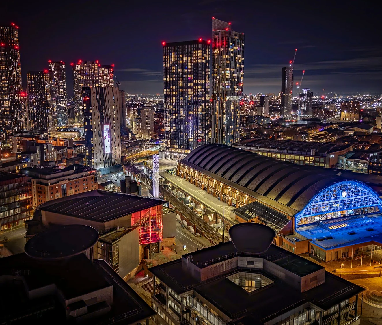 Manchester city-centre skyline