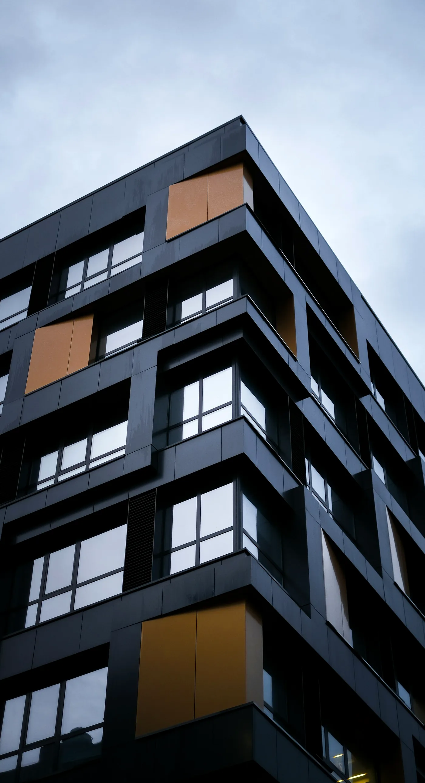 A modern commercial office building