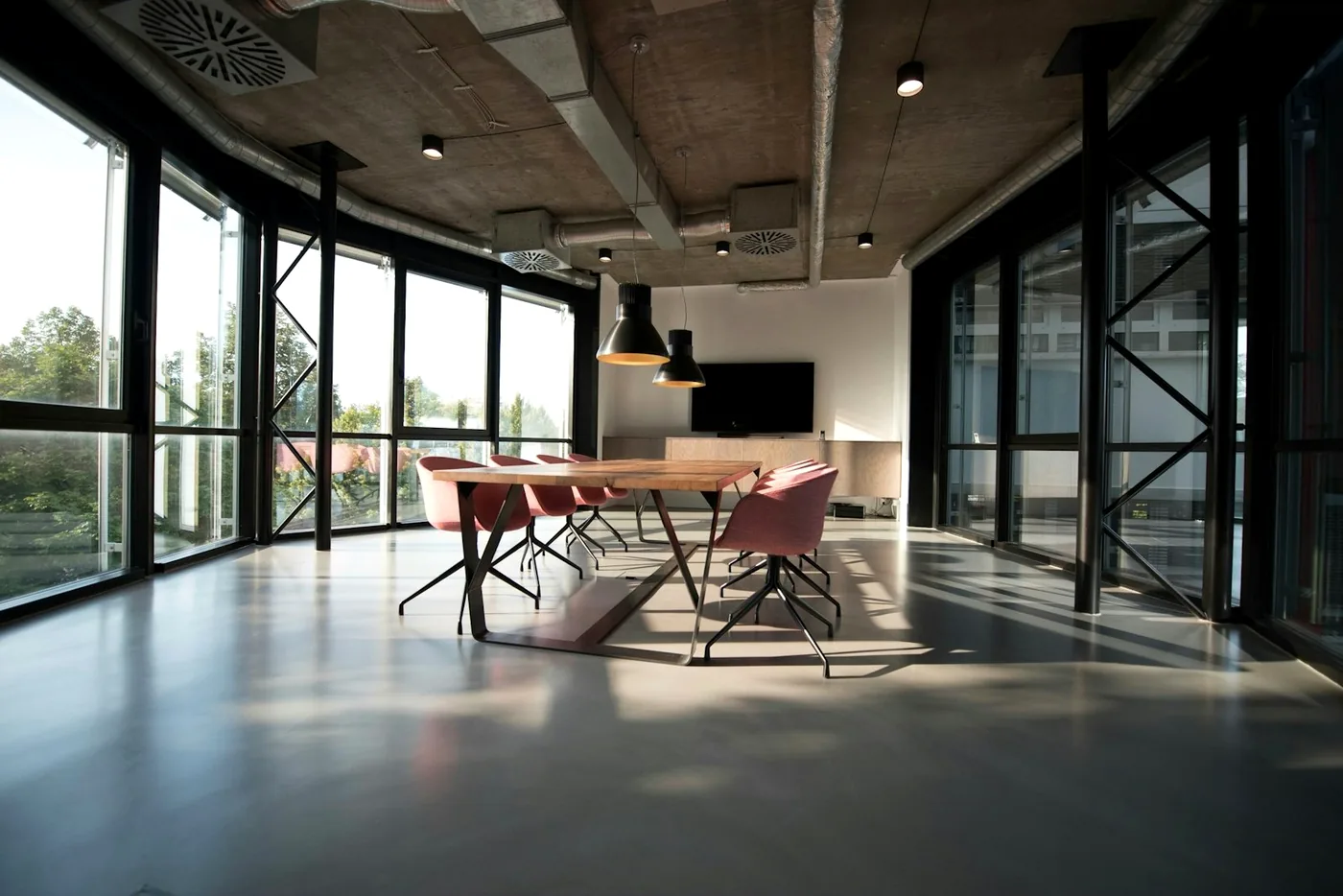 A modern commercial office interior, fitted out by the tenant