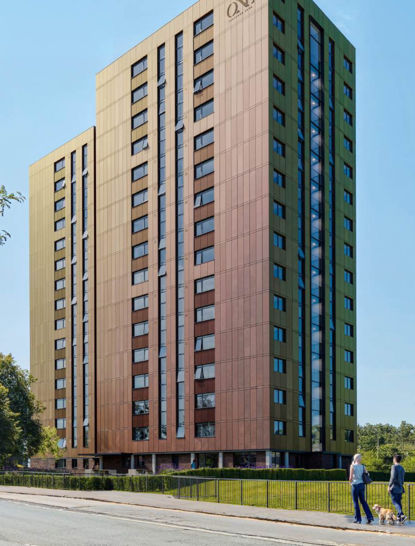 One Trafford Edge — completed apartment towers, TraffordCity, Manchester
