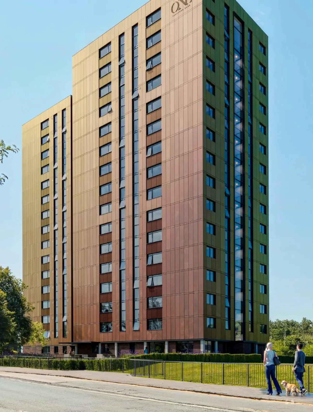 One Trafford Edge — apartment towers at TraffordCity, Manchester (CGI)