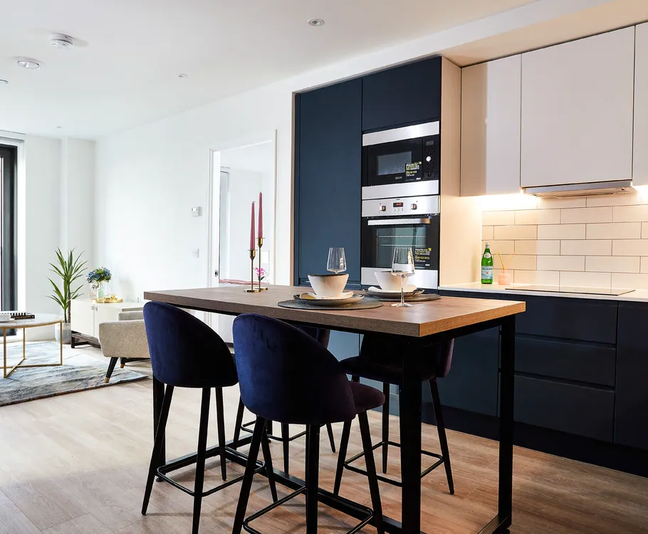 Open-plan kitchen and living area at Vita Living