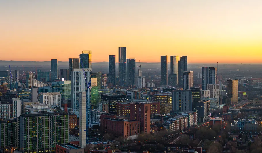 Manchester skyline from Vita Living