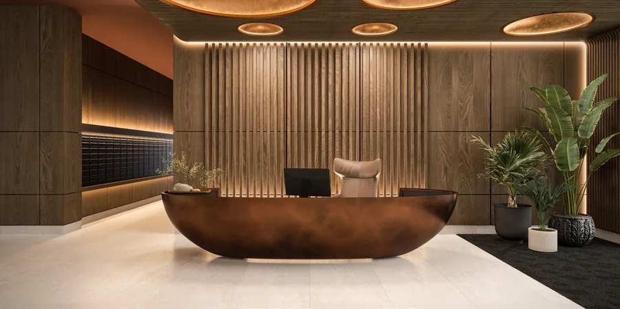 Reception at Waterhouse Gardens, Manchester (CGI)